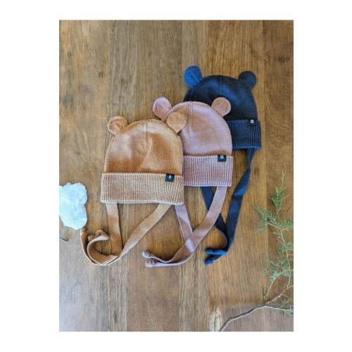 Pure Pure - Organic Wool Silk Cotton - Baby Bear - Silky Hat – Nature's Wild Child