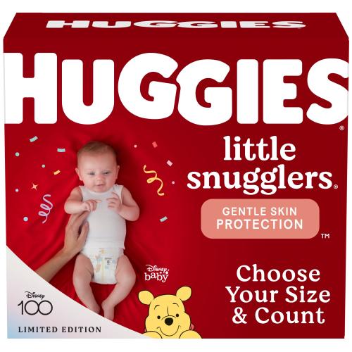 Huggies Little Snugglers Baby Diapers, Size 1 (8-14 lbs), 84 Ct