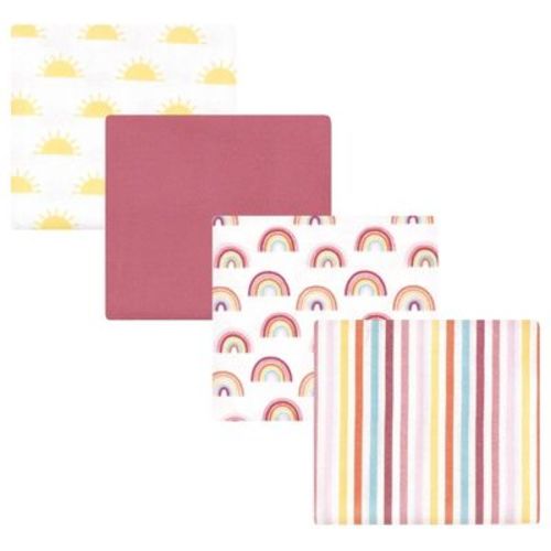 Luvable Friends Hudson Baby Flannel Receiving Blankets 4pk