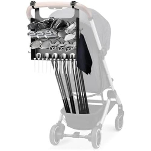 Tiga Golf Stroller Attachment - Enjoy Golf with Your Kids - Easy Installation - Universal Golf Club Holder - Ideal Golf Accessory Gift for Parents - Kid Caddie Golf Stroller Attachment