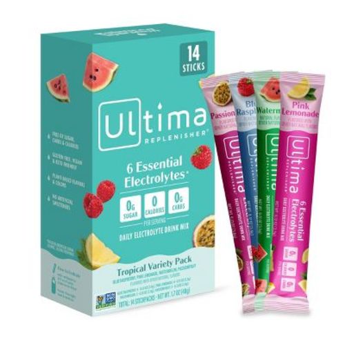 Ultima Replenisher Daily Hydration Electrolyte Stick Packs - Tropical Variety Pack - 1.7oz/14ct