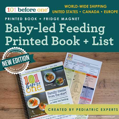 Baby-led Weaning Printed Guide & 101 Food Checklist from 101 before one