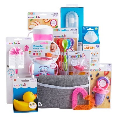 Munchkin Hello Baby Gift Basket, Color: Pink