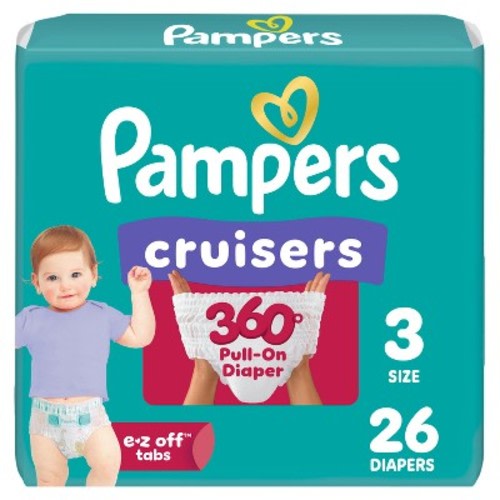 Pampers Cruisers 360 Diapers - Size 3 - 26ct