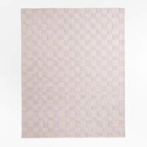 Imperfect Checkerboard Multicolor Wool Kids Area Rug 6'x9'