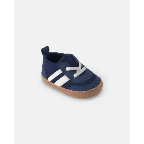 Baby Boy Striped Sneakers - Navy Blue | Carter's