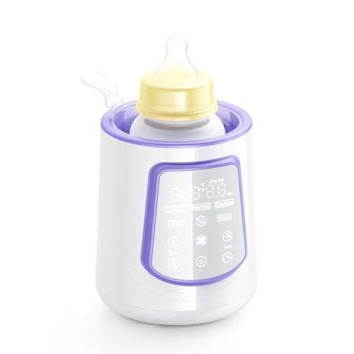 Fast Baby Bottle Warmer for Breastmilk, Smart 12 in 1 Breast Milk Warmer for Baby Essentials with Timer Temperature Control, Sterili-zing, Water Bath Technology, Baby Warmer for All Bottles Food Jars