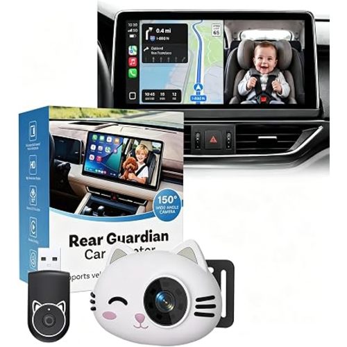 Wireless CarPlay Baby Car Camera Monitor - 1080P HD Rear Seat Baby Camera