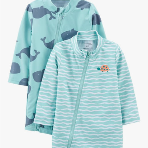Simple Joys by Carter's Baby-Boys 2-Pack 1-Piece Zip Rashguards