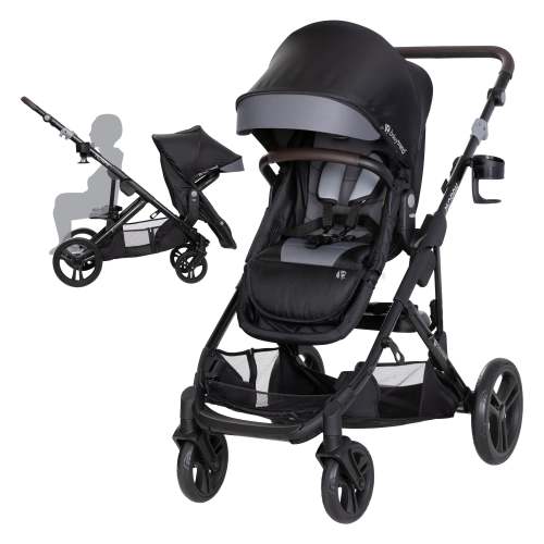 Baby Trend Morph Single to Double Modular Stroller | Multiple Configurations Include Bassinet, Bench, and Standing Board