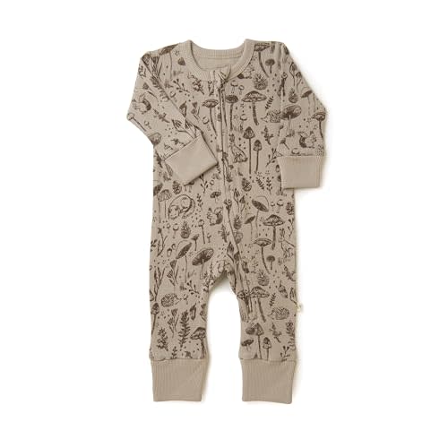 MakeMake Organics GOTS Certified Organic Baby Clothes 2-Way zip romper Footie Infant Gender Neutral Baby Boy Girls