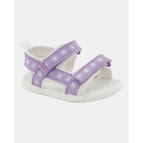Baby Every Step® First Walker Floral Sandals - Purple/White | Carter's
