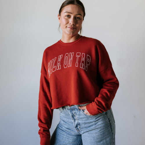 Milk On Tap™ Cropped Crew Fleece
