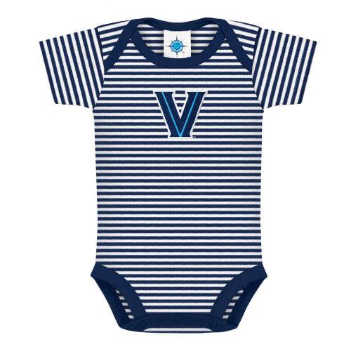 Villanova Wildcats Striped Bodysuit | College Baby