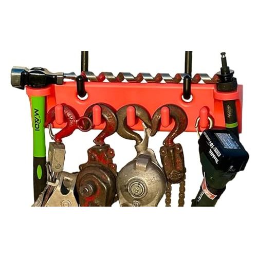The Big Rack Bucket Truck Tool Organizer and Lineman Tool Board (Bucket Hooks Included)