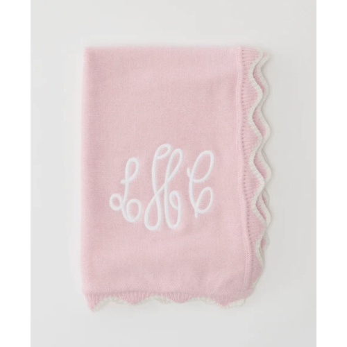 Baby Blanket and Scallop Pillow Sham Set