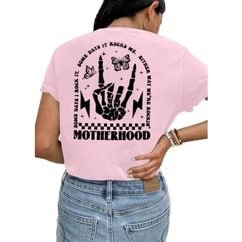 UNIQUEONE Comfort Breastfeeding Shirts for Women Zip Nursing Tops Casual Distressed Acid Washed Maternity Tees