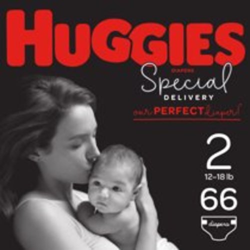 HUGGIES Special Delivery Baby Diapers, Hypoallergenic, Size 2, 66 Count