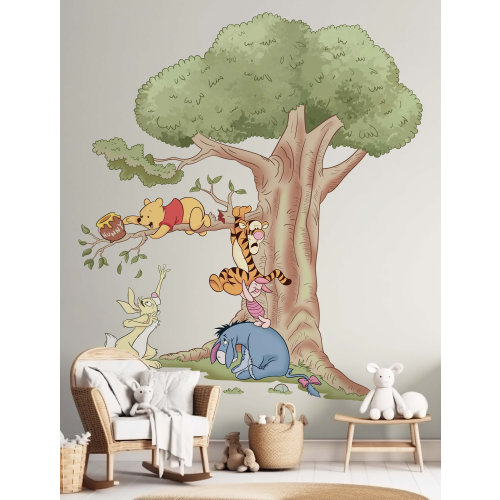 Winnie the Pooh wall sticker Winnie the Pooh and friends wall decal removable wallpaper vinyl material wall decor for kids and adult.