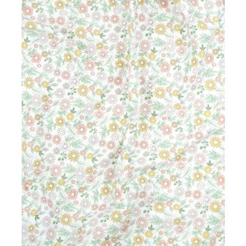 Organic Cotton Cot Sheet - Daisies