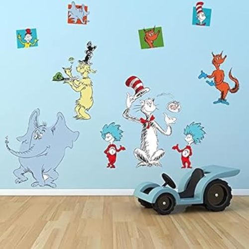 Runtoo Kids Wall Decals Kids Back to School Wall Art Stickers Education Nursery Classroom Wall Decor Birthday Party Gift, Character