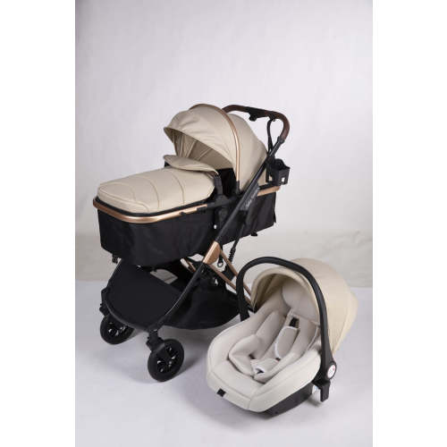 Stridex 3-in-1 Pram & Capsule Travel System Khaki | Arête – Arete Baby Products