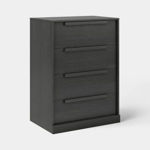 Modern 4 Drawer Dresser Dark Black - Room Essentials™