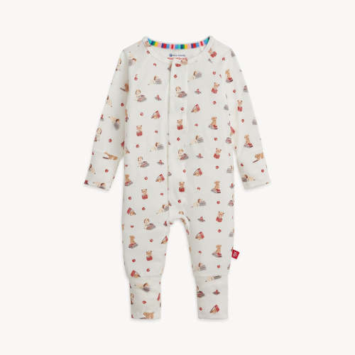 Magnetic Me Modal Convertible Grow with Me Coverall: Pup Fiction