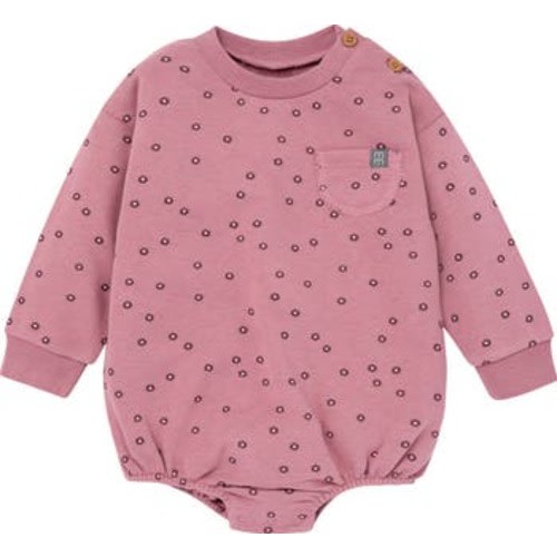 Long Sleeve Bubble Romper with Accent Pocket, 6-9M