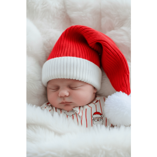 Red Knit Santa Hat