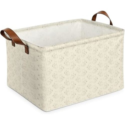 Rectangle Cute Bear Baby Laundry Basket Waterproof Clothes Hamper