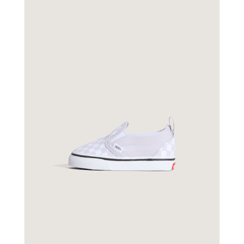 Toddler Classic Slip-On V Checkerboard Shoe in Checkerboard Lilac Mist Purple | Vans