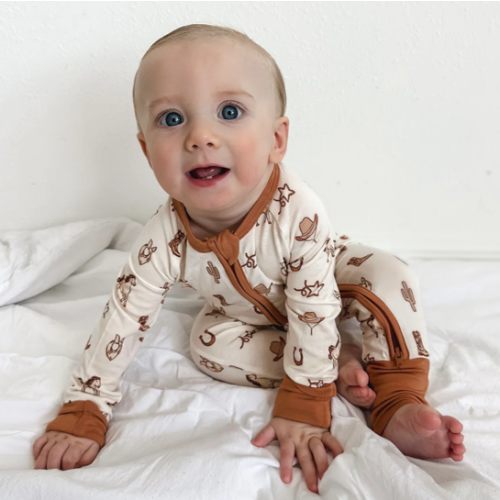 Yeehaw Cowboy Zipper Romper – In My Jammers