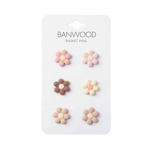 BANWOOD BASKET PINS - FLOWERS