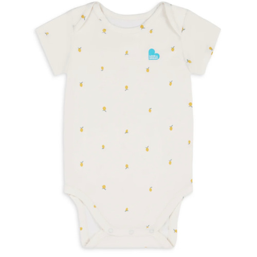 Bodysuit Short Sleeve Snug Fit Viscose from Bamboo Cream Lemons – Love to Dream US