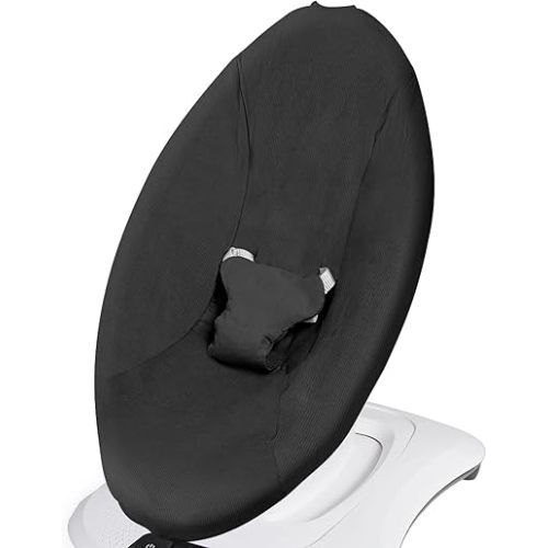 Baby Swing Cover - Compatible with 4moms MamaRoo 4 Old Model Before 2022 - Soft & Breathable Fabric, Machine Washable, Perfect for Baby & Newborn (Cover Only) Black