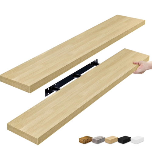 Sorbus Floating Shelves for Wall - 48 Inch Long Bathroom Shelves, Wall Decor for Bedroom, Kitchen, Living Room & Book Storage - Mounted Floating Shelf with Invisible Brackets (Maple Wood, 2 Pack)