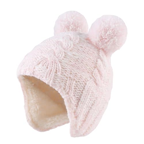 Zsedrut Winter Baby Boy Hats Pompom Baby Beanie for Girls Fleece Newborn Infant Toddler Beanie