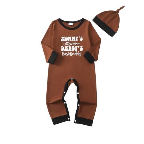 NZRVAWS Newborn Baby Boy Clothes Outfits Letter Prined Romper Pants Set Infant Baby Boy Clothing 0 3 6 9 12 18 Months