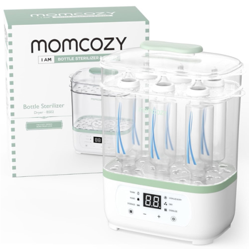 Momcozy Bottle Sterilizer and Dryer, 8-in-1 Electric Steam Baby Bottle Sterilizer for Baby Bottles, Baby stuffs & Breast Pump Accessories
