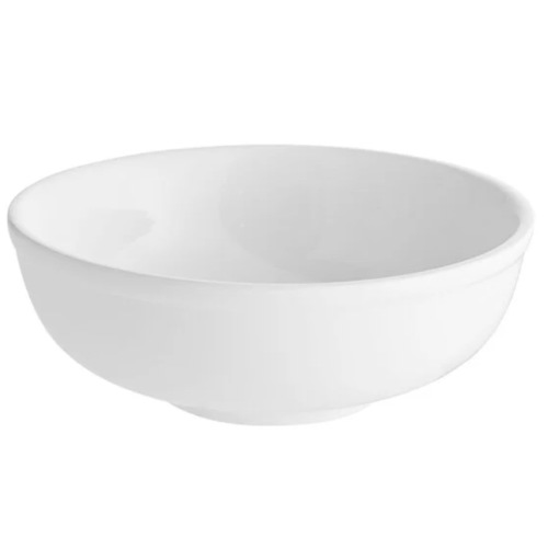 Acopa 35 oz. Bright White Porcelain Menudo / Pasta / Salad Bowl - 12/Case