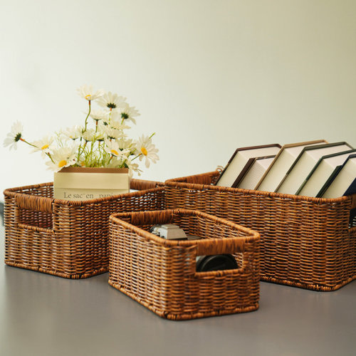 Bay Isle Home™ Rattan Basket Set & Reviews | Wayfair