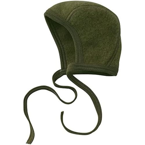 Newborn Baby Bonnet, 0–6 Months | Organic Merino Wool Fleece, Pilot Cap with Ear Protection for Infants