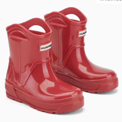 Little Kids Georgey Waterproof Rain Boots - Dark Red | 6C | Hunter Boots