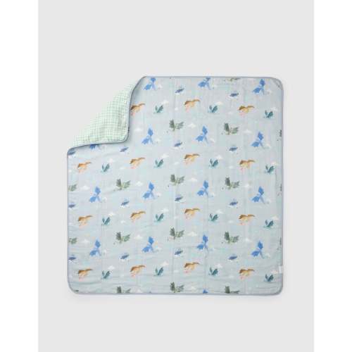 Baby Muslin Quilt in Tanboocel® Bamboo Viscose - Magical Dragons