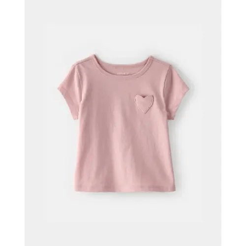18m Baby Girl Heart Pocket Top - Pink | Carter's