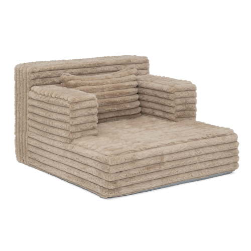 Delta Children Cozee Chaise Bedtime Lounger Chair, Light Tan Corduroy