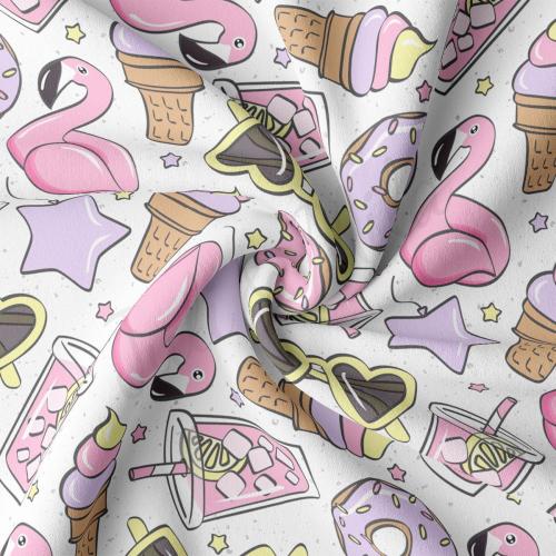 Summer DBP Double Brushed Polyester Fabric by the Yard Jersey Stretchy Soft Polyester Stretch Fabric DBP3229