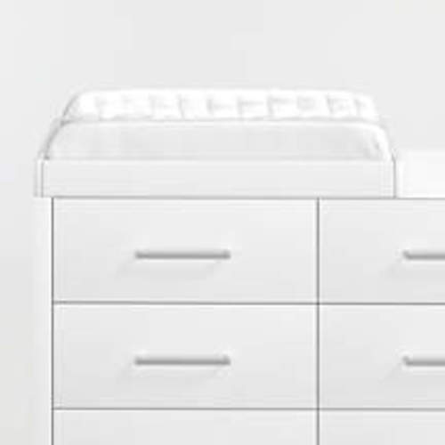 Ever Simple White Wood Baby Changing Table Topper