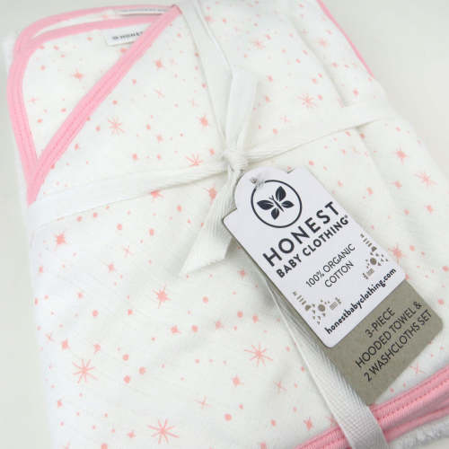 3-Piece Organic Cotton Hooded Towel Set, Tossed Skulls | Honest Baby Clothing